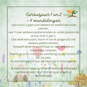 Cursusjaar 1 en 2 + vier wandelingen